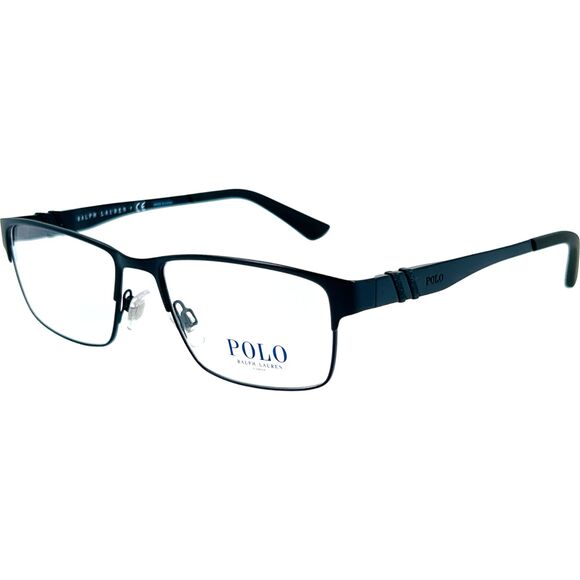 Polo PH1147 Mens Metal Eyeglass Frame 9038 Matte Black 54-16 w Case - Picture 1 of 6